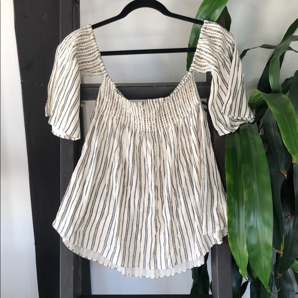 Billabong off the shoulder striped top